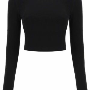 WARDROBE. NYC hb long-sleeved cropped t-shirt