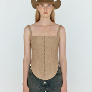 WEKO Bustier Top_Camel