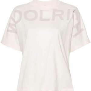 WOOLRICH- Logo Cotton T-shirt