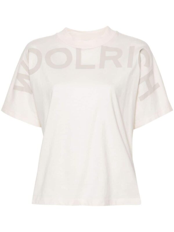 WOOLRICH- Logo Cotton T-shirt