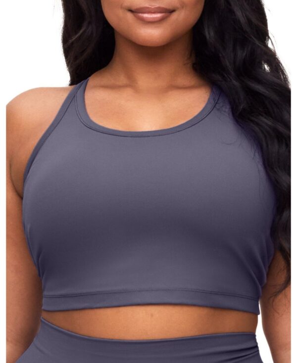 Walkpop Plus Size Elite Sports Bra - Dark grey