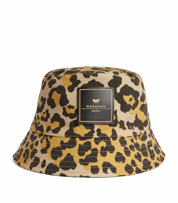 Weekend Max Mara Leopard Print Bucket Hat