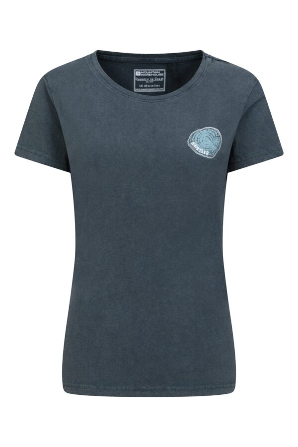 Whistler Tree Ring Organic Womens T-Shirt - Navy