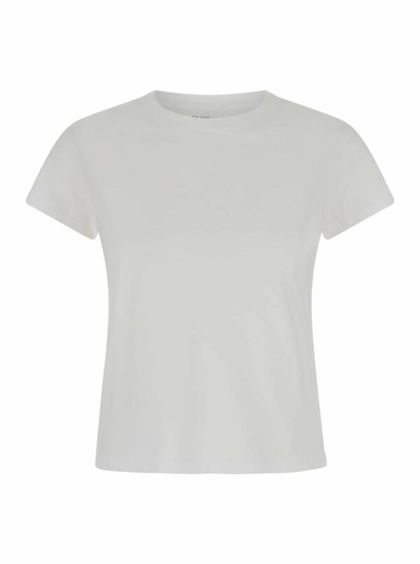 White Crewneck T-Shirt In Jersey Woman