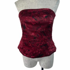 White House Black Market Womens Top Size 10 Bustier Corset in Red