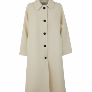 Women Balmacaan Coat Boiled Wool