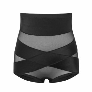 Women Hi-Waist Crisscross Tummy Control Panty Butt Lifter Shapewear Waist Trainer Tummy Control Shorts Body Shaper Cincher Girdle