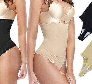 Women High Waist Tummy Control Briefs Shapewear Panty Body Shaper Slim Underwear M Beige Other Body Shaper