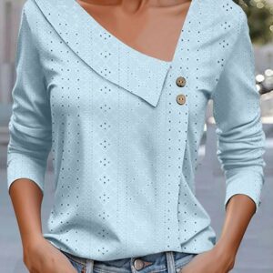 Women Plain Long Sleeve T-shirt