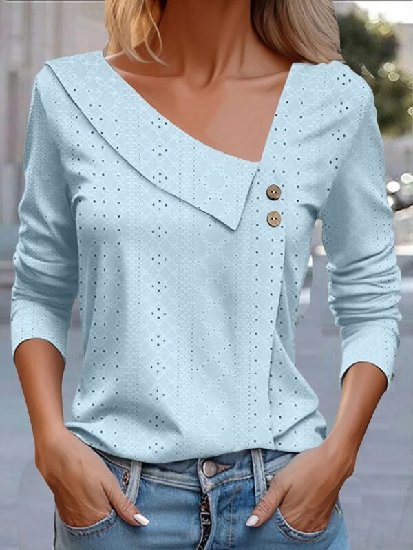 Women Plain Long Sleeve T-shirt