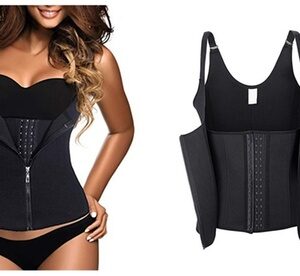 Women Underbust Corset Shapewear Body Shaper Slimming Waist Trainer Cincher Black S(2-4) Waist Slimmer/Shaper