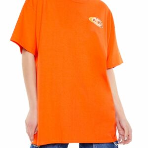 Women's A & W Root Beer Graphic T-Shirt in Orange, S/M