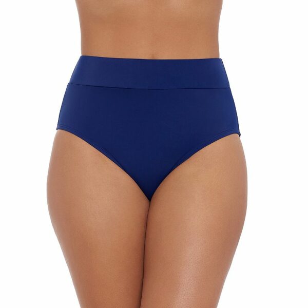 Women's Bal Harbour Tummy Control Swim Brief Bottoms, Size: XXL, Blue