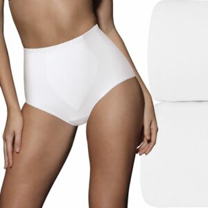 Women's Bali® 2-pack Cotton Light Control Shaping Brief Panty Set X037, Size: XXXL, White