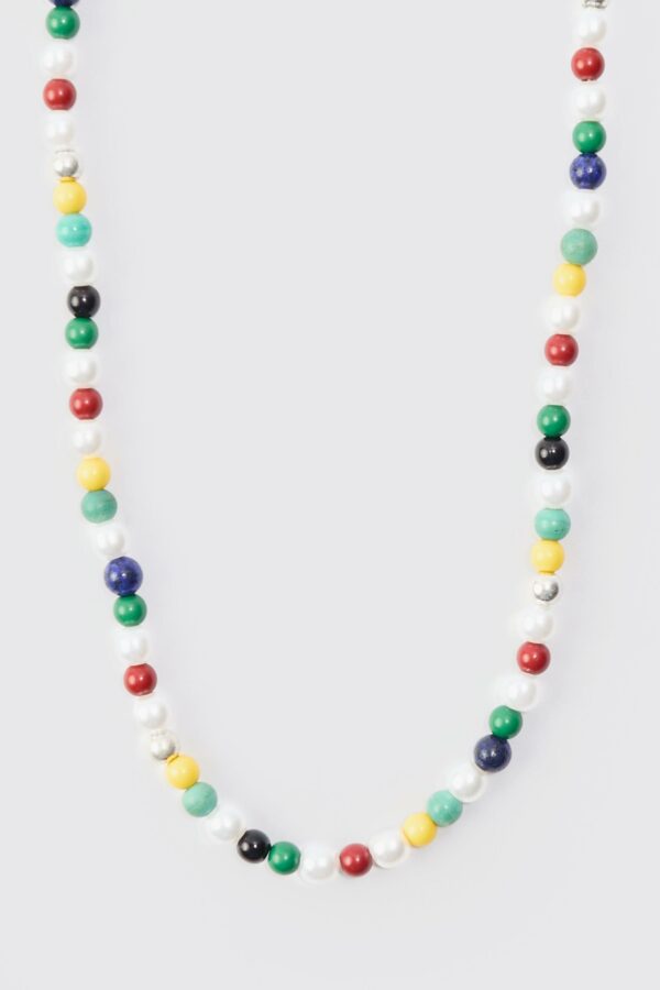 Womens Beaded Necklace - Multi - One Size, Multi