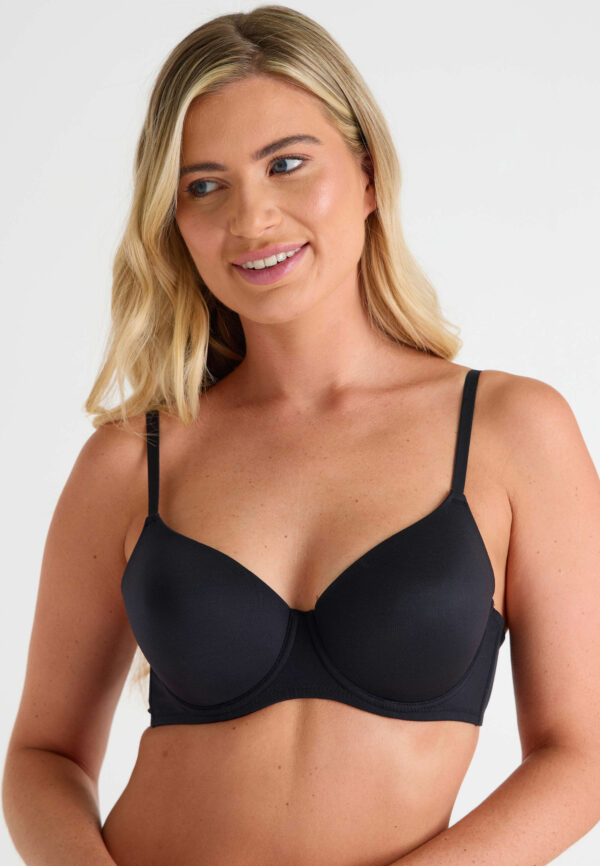 Womens Black Soft Touch T-shirt Bra