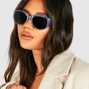 Womens Blue Cat Eye Sunglasses - One Size