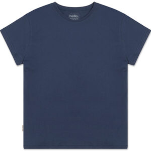 Women's Boxy Plain T-Shirt - Navy