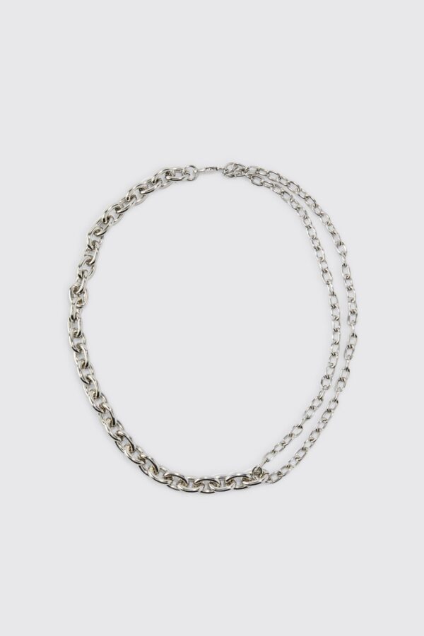 Womens Chain Necklace - Grey - One Size, Grey