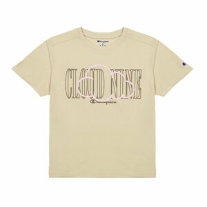 Women's Champion Graphic T-Shirt, Cloud 9 New Cocoa Butter L