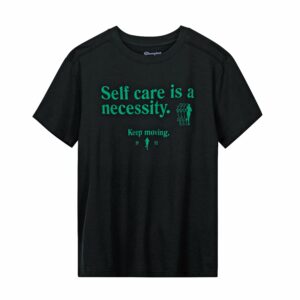 Women's Champion Graphic T-Shirt, Self Care Black S