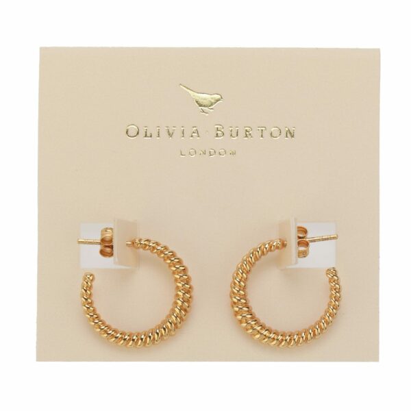 Womens Classic Rope Hoop Earrings