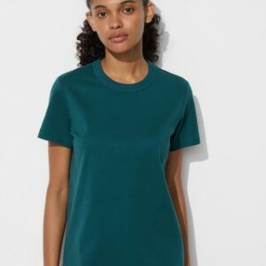 Women's Crew Neck T-Shirt Dark Green 2XS UNIQLO US