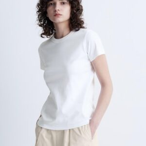 Women's Crew Neck T-Shirt White Medium UNIQLO US