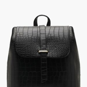 Womens Croc Tab Backpack Bag - Black - One Size, Black