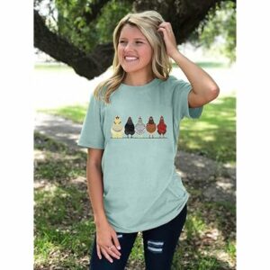 Women's Cute Chicken Themed T-Shirt