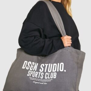 Womens Dsgn Studio Sports Club Tote Bag - Grey - One Size, Grey