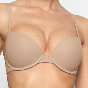 SKIMS Fits Everybody Push-Up Demi Bra in Clay at Nordstrom, Size 30C