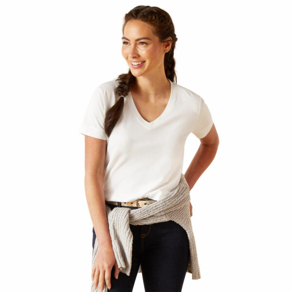 Women's Fairford T-Shirt in White, Size X-Small, by Ariat