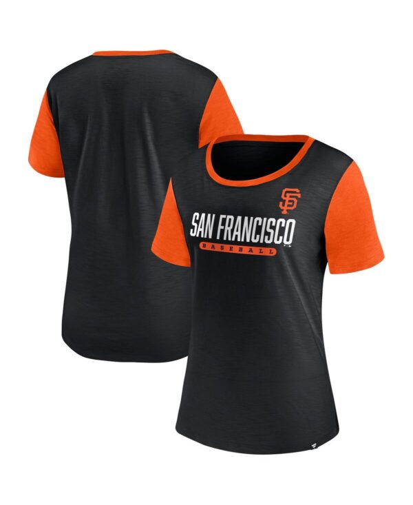 Women's Fanatics Black San Francisco Giants Mound T-shirt - Black