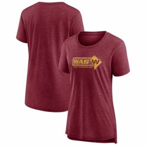 Women's Fanatics Branded Heather Burgundy Washington Commanders Hometown First Down T-Shirt, Size: Small, Wft Team