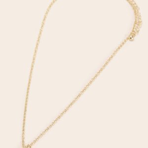 Womens Gold Star Charm Necklace