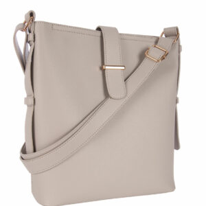 Womens Grey Across Body Bag