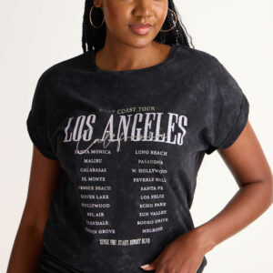 Womens Grey LA Tour T-shirt