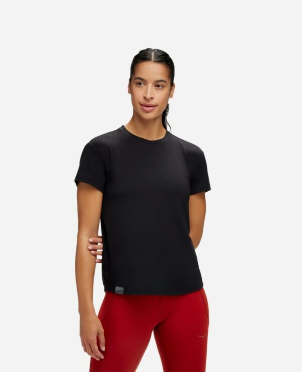 Women's HOKA Essential T-Shirt in Black, Size Large