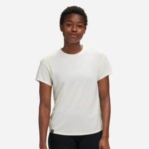 Women's HOKA Essential T-Shirt in Eggnog, Size 2XL