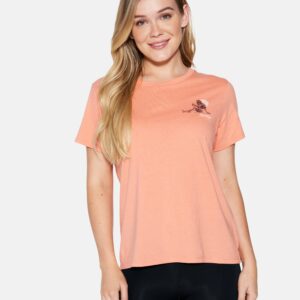 Women's Hawaiian Spirits Classic T-Shirt in Coral, Size Medium