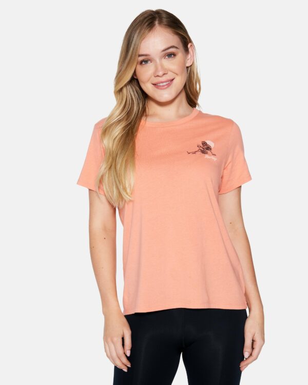 Women's Hawaiian Spirits Classic T-Shirt in Coral, Size Medium