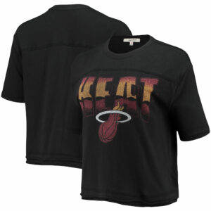 Women's Junk Food Black Miami Heat Gradient Crop Top