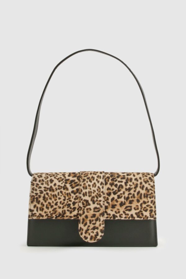 Womens Leopard Print Shoulder Bag - Multi - One Size, Multi