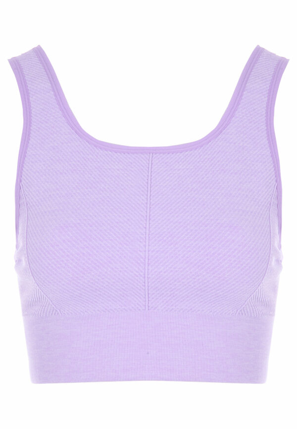 Womens Lilac Sports Crop Top