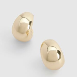 Womens Mini Chunky Hoop Earrings - Gold - One Size, Gold