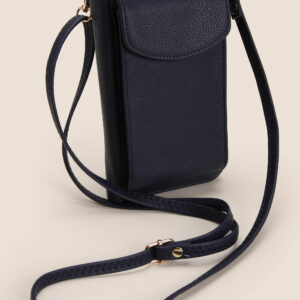 Womens Navy Phone Holder Purse