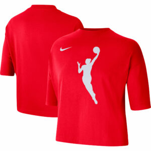 Women's Nike Red WNBA Logowoman Team 13 Cropped Boxy T-Shirt