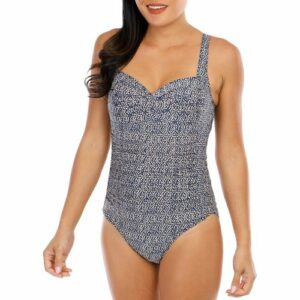 Women's One Piece Nautical Foil Swimsuit