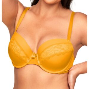 Adore Me Plus Size Andrelisa Contour Balconette Bra - Medium orange